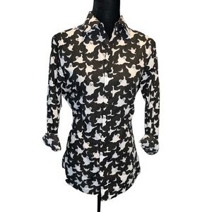 Simon Banks Long Sleeve Button Down Ghosts
Halloween Shirt Mens Size Small